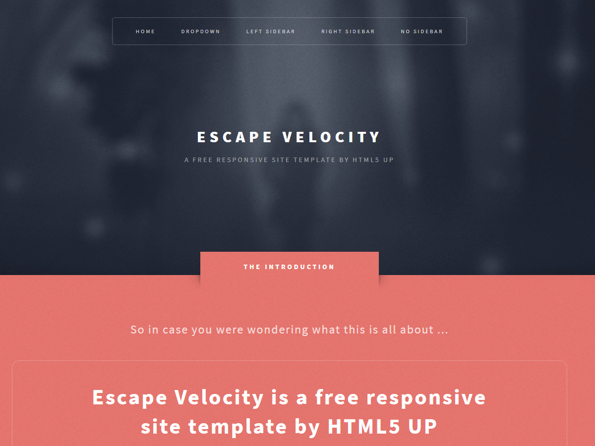 Escape Velocity