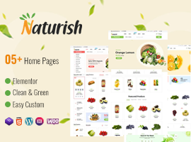 Naturish - Food, Vegetable Shop, Makeup Products Best WordPress Theme