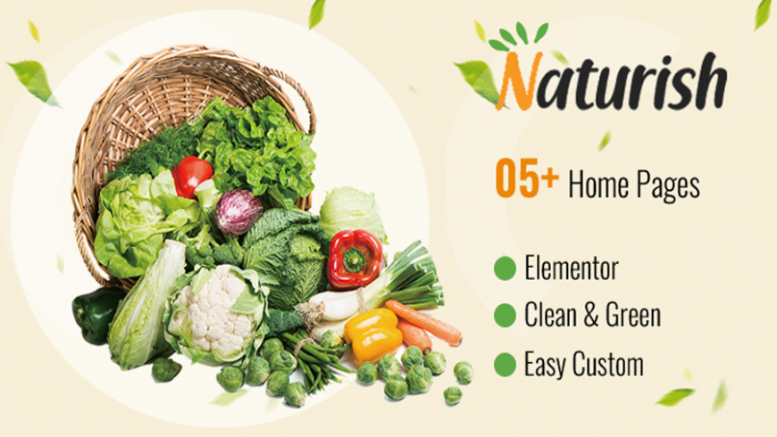 Top demos for naturish theme for food, vegetable shop, makeup products.