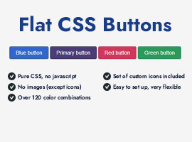 Flat CSS Buttons